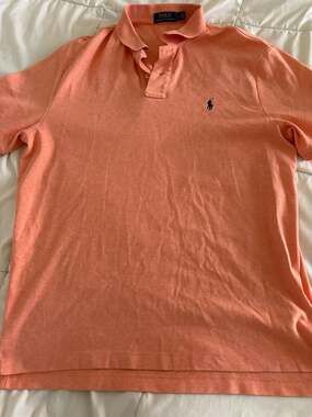 Polo Ralph Lauren Men's Classic Fit Soft Cotton Polo Shirt in Heather Orange